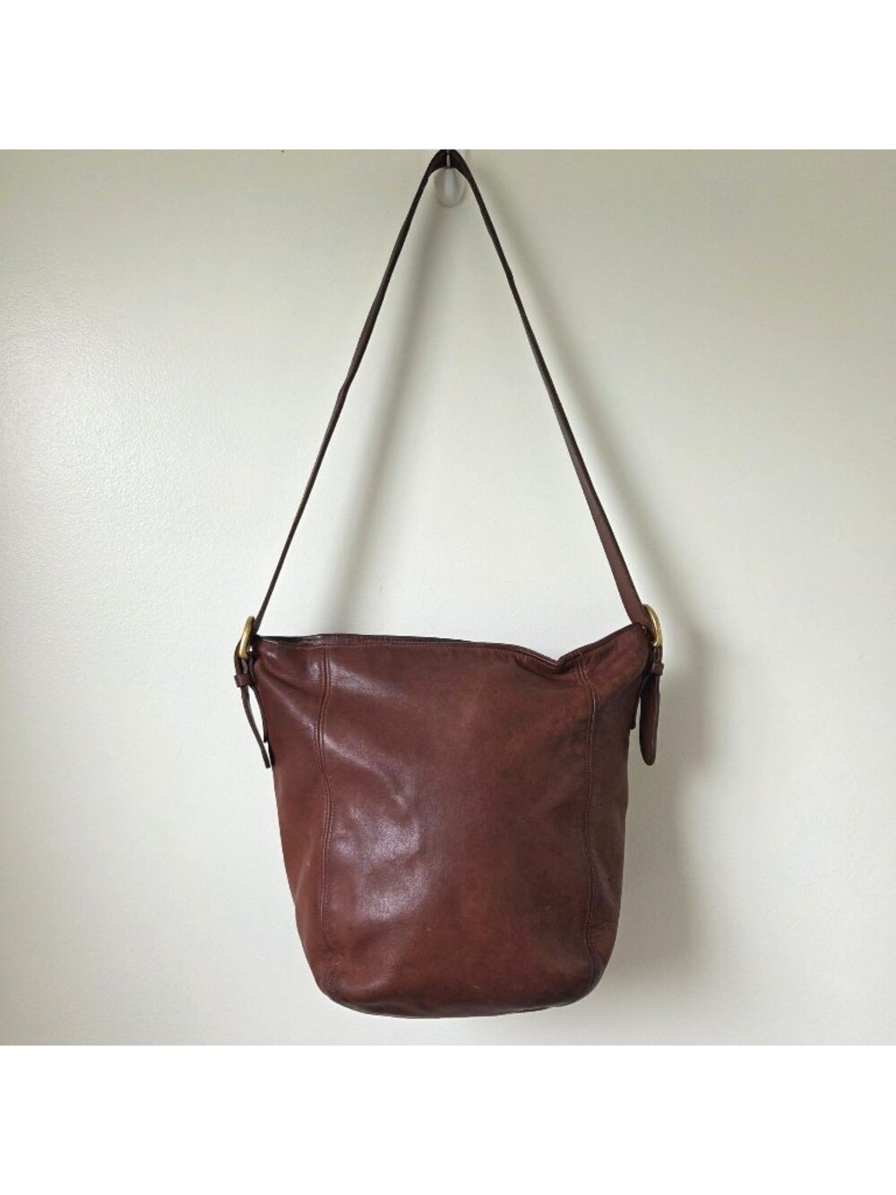Vintage 80s Coach Monterey Hobo Leather Shoulder Bag Purse